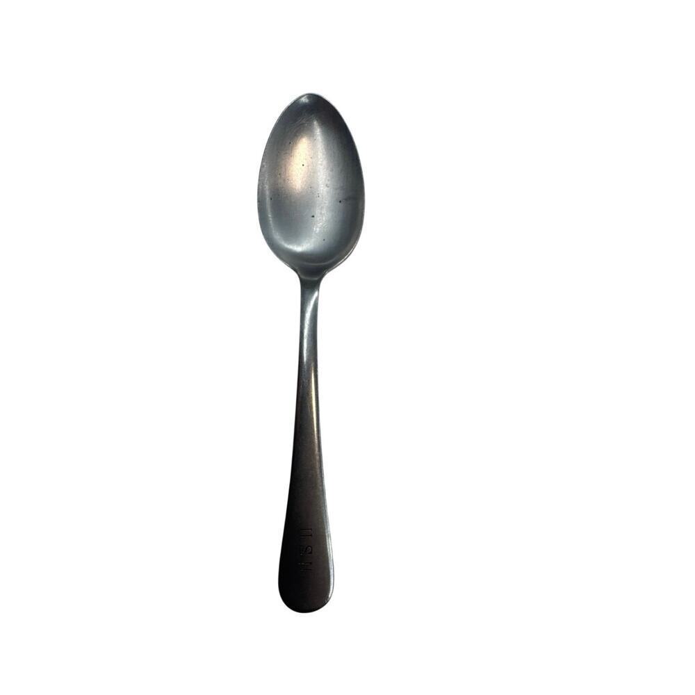USN U.S. Navy Silverplate Dinner Spoon Fred & Barton Military Flatware